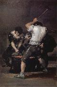 Francisco Goya The Forge oil painting on canvas